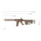 Lancer Tactical Enforcer Night Wing Skeleton AEG w/ Alpha Stock, Tan/Red, LT-33TCR-G2-ME