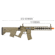 Lancer Tactical ENFORCER PROLINE G2 FULL METAL Night Wing ALPHA STOCK, Tan, LT-33TB-G2-ME