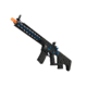 Lancer Tactical Enforcer Series Proline Night Wing Skeleton AEG Rifle, Black/Blue, LT-33BCN-G2-ME