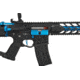 Lancer Tactical Enforcer Series Proline Night Wing Skeleton AEG Rifle, Black/Blue, LT-33BCN-G2-ME