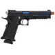 Lancer Tactical Knightshade Hi-Capa Gas Blowback Airsoft Pistol, Black/Blue, LTX-6BN