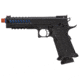 Lancer Tactical Knightshade Hi-Capa Gas Blowback Airsoft Pistol, Black/Blue, LTX-6BN
