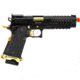Lancer Tactical Knightshade Hi-Capa Gas Blowback Airsoft Pistol, Black/Gold, LTX-6B