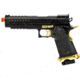 Lancer Tactical Knightshade Hi-Capa Gas Blowback Airsoft Pistol, Black/Gold, LTX-6B