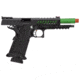 Lancer Tactical Knightshade Hi-Capa Gas Blowback Airsoft Pistol, Black/Green, LTX-6BZ