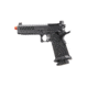 Lancer Tactical Knightshade Hi-Capa Gas Blowback Airsoft Pistol w/ Red Dot Mount, Black/Green, LTX-6BZ-M