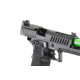 Lancer Tactical Knightshade Hi-Capa Gas Blowback Airsoft Pistol w/ Red Dot Mount, Black/Green, LTX-6BZ-M