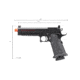 Lancer Tactical Knightshade Hi-Capa Gas Blowback Airsoft Pistol w/ Red Dot Mount, Black/Red, LTX-6BR-M