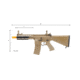 Lancer Tactical Proline 7in KeyMod Airsoft AEG Rifle w/ Stubby Stock, Tan, LT-14BTU-G2-ME