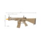 Lancer Tactical Proline 7in M-LOK Battle Hawk Airsoft AEG w/ Stubby Stock, Tan, LT-34TU7-G2-ME