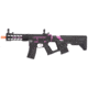 Lancer Tactical Proline Enforcer Battle Hawk 7in Skeleton M4 Airsoft Rifle w/ Alpha Stock, Black/Purple, LT-34BCP7-G2-ME