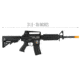 Lancer Tactical ProLine Series M4A1 Airsoft AEG, Black, LT-03B-G2-ME