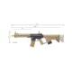 Lancer Tactical Two-Tone Enforcer Battle Hawk Airsoft AEG w/ Alpha Stock, Black/Tan, LT-34XB10-G2-ME