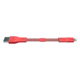 Lander Neve USB to Lightning Cable, 6in, Red, Red, 1 Year Mfg Warranty, LAN-3ULR6-APNEV-8B0