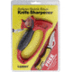 Lansky Sharpeners Knife &amp; Sharpener Combo, 3.13in Overall, Red Plastic Frame w/ Black Rubber Grip, Tungsten Carbide Sharpeners, LSTCN045