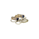 Lascala Optics Carmen Opera Glasses, Flashlight and Chain, Platinum Body, Silver Rings LSCFL-06