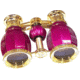 Lascala Optics Hamlet Opera Glasses, Titanium Body, Golden Rings LSH-07