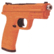The laser training pistol is equipped with a picatinny rail, pullable trigger, and removable magazine. 
