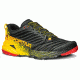 Akasha Trail Running Shoe - Mens-Black/Yellow-Medium-45.5