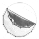 Lastolite Camera Lighting Equipment Halo Compact Cover  Reflector, Silver/White, 82cm LL LR3302