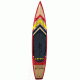 Latitude 44 Metolius Paddle Board, Pine Wood, T6-TEC Construction, 12,6in, Red, Black, Yellow, Wood, L44MET126