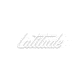 Latitude Outdoors Latitude Logo Sticker, STK-LO-WHT