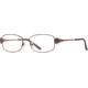 Laura Ashley Geneva SELA GENV00 Single Vision Prescription Eyeglasses - Plum SELA GENV005435 PU