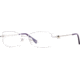 Laura Ashley Lisbeth SELA LISB00 Single Vision Prescription Eyeglasses - Silver SELA LISB005335 SV