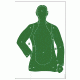 Law Enforcement Targets B-21E Economy 25 Yard Silhouette Target 23x35 Inch Green 100 Per Case