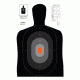 Law Enforcement Targets B-27E PROS Dark-to-Light Silhouette 23x35 Inch Black/Gray/Orange 100 Per Case