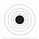 Law Enforcement Targets B-8 25 Yard Timed And Rapid Fire Bullseye Target 21x24 Inch Black 100 Per Case