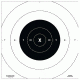 Law Enforcement Targets B-8C-P Replacement Center For B-8 Bullseye Targets 10.5x10.5 Inch Black 100 Per Case