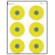 Action Target High Visibility Fluorescent 6 Bull's-Eye Target