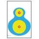Law Enforcement Targets High Visibility Fluorescent Silhouette Target, Pack of 100, 19x25, PR-WB1