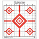 Law Enforcement Targets SI-13 Rifle Sighting Target 14x15 Inch Red/Black 100 Per Case
