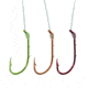 Lazer Sharp Baitholder Snelled Hook,Offset,Down Eye,2 Slices,Medium Wire,Assorted L139AH-6
