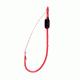 Lazer Sharp Baitholder Hook,Weedless,Non-Offset,Ringed Eye,Red,Weedless Hooks L449WRGH-4