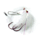 Lazer Sharp Cod Rig,Red Hook,White Bucktail L805W-8/0