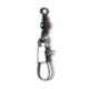 Lazer Sharp Deluxe Barrel Swivel w/Interlock Snap,Black SLBIBK-10