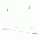 Lazer Sharp Double Drop Bottom Rig w/ Bead,25 Per Ring L1005-25