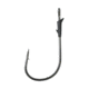 Lazer Sharp Flipping Worm Hook,Heavy Wire,Ringed Eye,Non-Offset,Forged,Molded Keeper,Needlepoint,Platinum Black,Lazer Sharp Hooks L13G-3/0