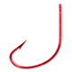 Lazer Sharp Kahle Hook,Offset,Ringed Eye,Non-Forged,Plain Shank,Needlepoint,Red,G-Pack Hooks L141RG-2