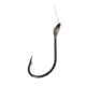 Lazer Sharp Octopus Saltwater Snelled Hook,Offset,Curved Point,Up Eye,1x Strong,Medium Wire,Needlepoint,Red Bead,Mono,12in,Nickel L9226NH-1/0