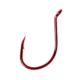 Lazer Sharp Salmon/Steelhead Hook,Octopus,Short Shank,Offset,Up Eye,Forged,Needlepoint,Red,G-Pack Hooks L1RG-6