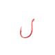 Lazer Sharp Salmon Egg Hook Up Eye 1 Slice,Red,G-Pack Hooks L038RGK-8
