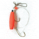Lazer Sharp Salmon Mooching Rig,Barbless,Assorted,Nickel,Fixed Tie,Snelled Hooks L804-5/0