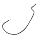 Lazer Sharp Wide Gap Worm Hook,Platinum Black,G-Pack Hooks L092GH-1/0