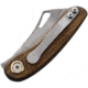 Leader Knives Fuga F104 Folding Knife, 3.63in Closed, 2.5in 4116 Stainless Blade, Walnut Handle, F104