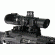 Leapers 30mm 1-4.5x28 Circle Dot CQB Rifle Scope w/Glass IE Reticle and Lever Lock QD Rings SCP3-145IECDQ