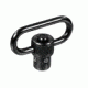 Leapers UTG Standard Duty Push Button QD Sling Swivel w/1.25in Loop TL-QDSW08B